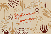 Bohemian Summer Illustrations, a Texture Illustration by amber&ink (Thumbnail 1 of 8)