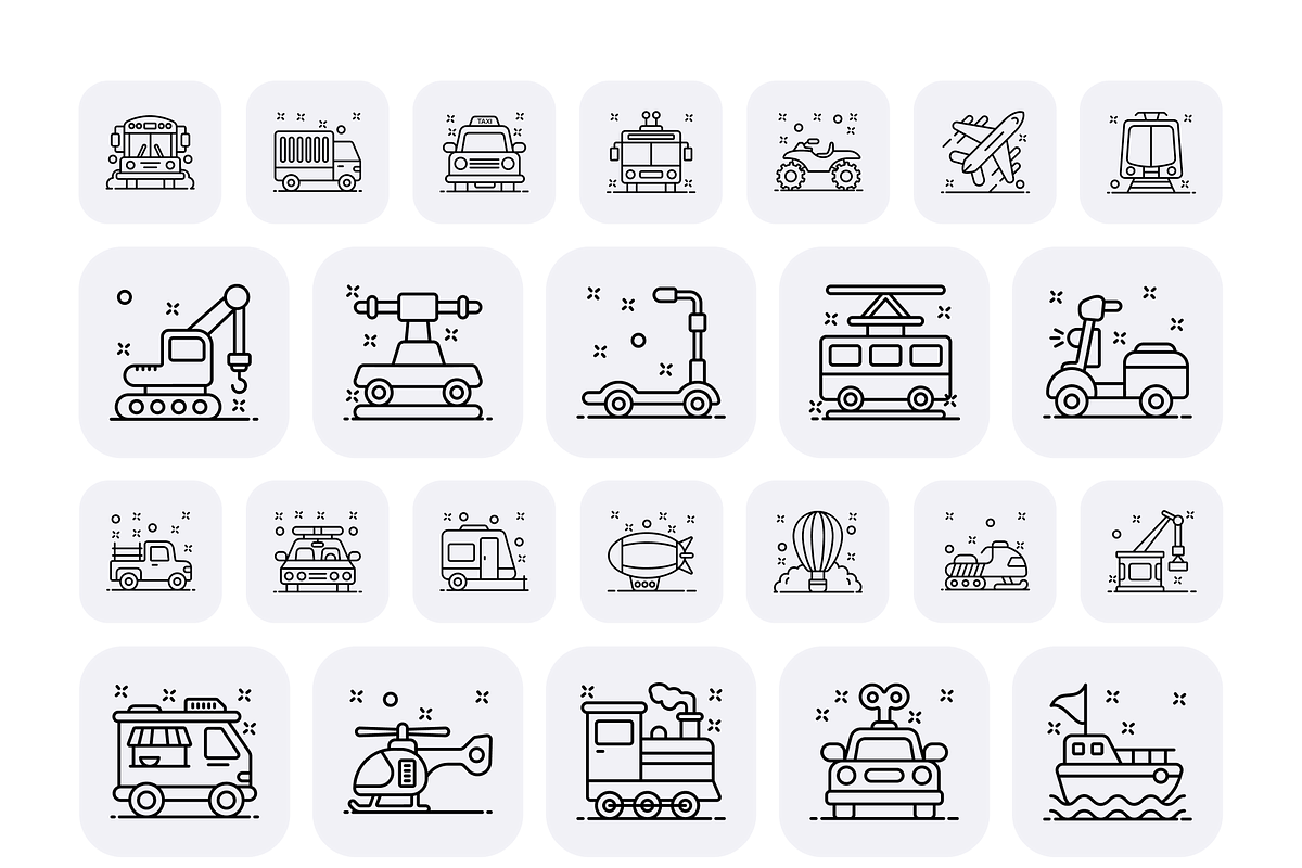 Transportation Icon Set, a Duotone Icon by Brickclay (Photo 9 of 9)