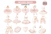 Tiny Ballerina Clipart Set, an Illustration by TatiMockup (Thumbnail 3 of 6)