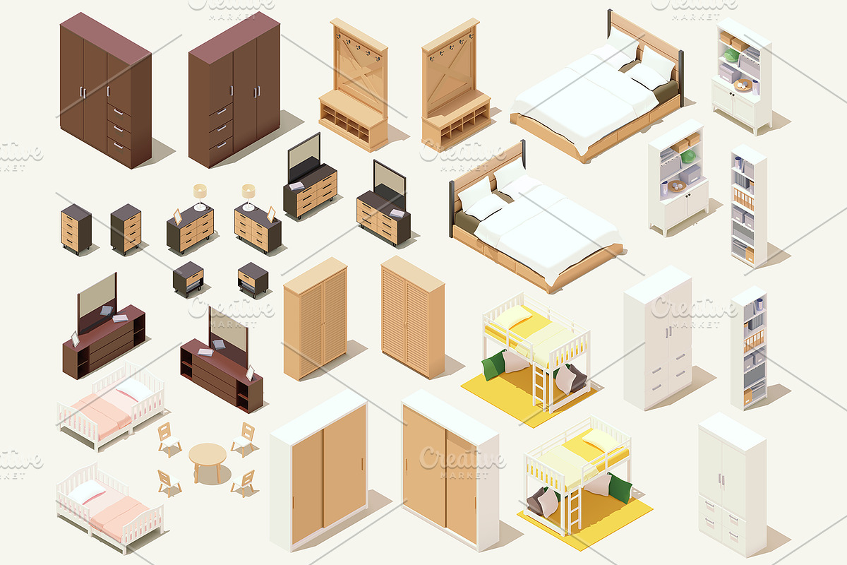 Vector home furniture and equipment, an Object Graphic by tele52 (Photo 7 of 12)