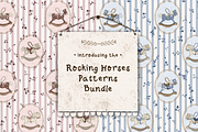 Rocking Horses Nursery Collection, a Pattern Graphic by MouseGrey (Thumbnail 1 of 15)