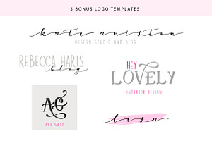 Oh Lovely Day Font Trio Logos