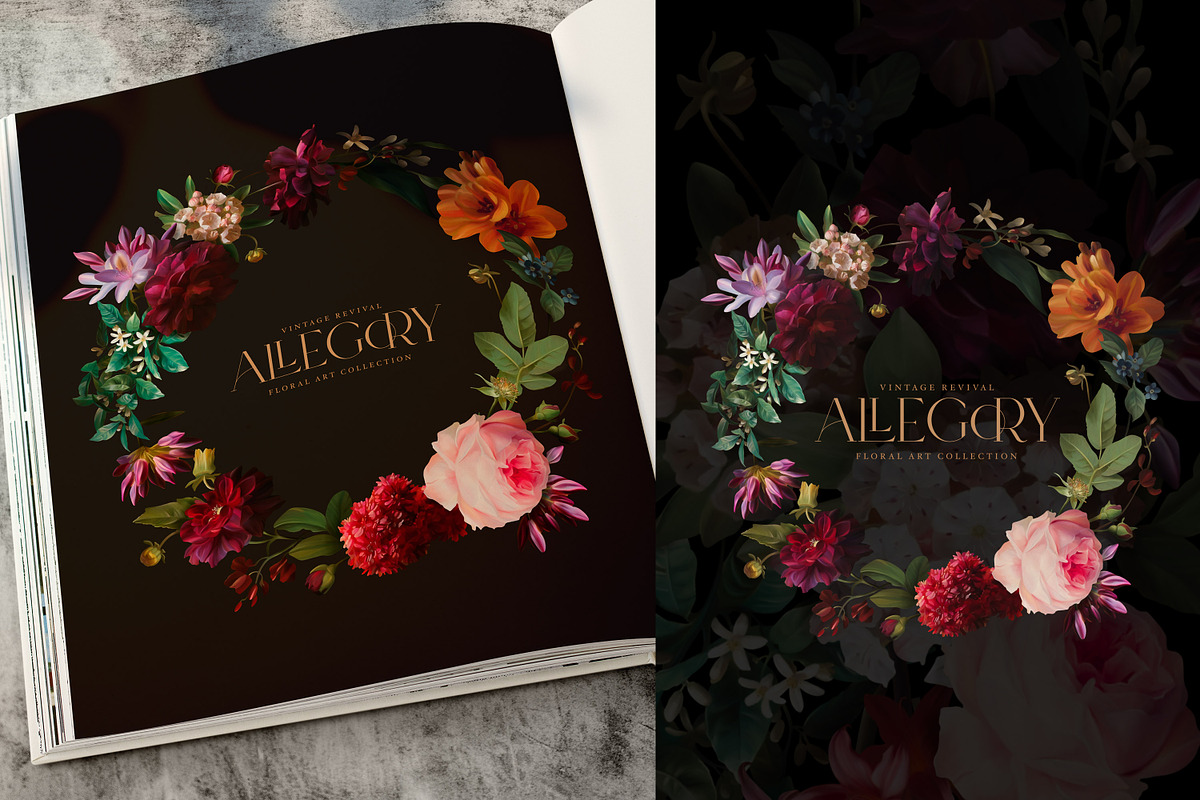 Antique Floral Art Collection, a Decorative Illustration by Eclectic Anthology (Photo 11 of 17)