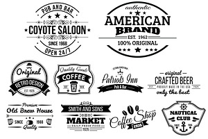 10 Retro Labels And Badges