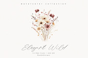 Elegant Wild Flowers, a Decorative Illustration by PeDe Designs (Thumbnail 2 of 8)