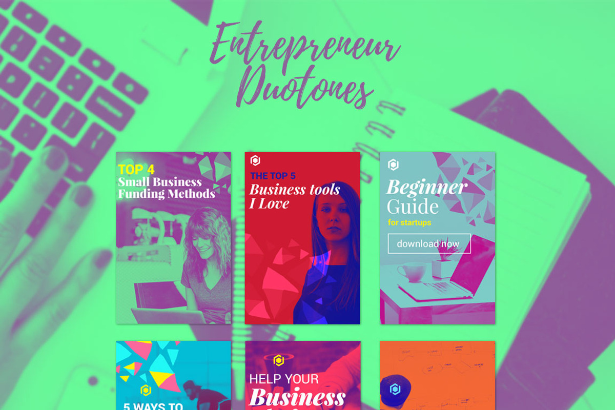 Entrepreneur Duotones Social Media, a Social Media Template by Numszky Creative (Photo 4 of 4)