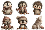 Arctic Animals Clipart, an Illustration by Craft Nest (Thumbnail 7 of 9)