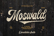 Moswald Script Typeface, a Script Font by Damarletter (Thumbnail 1 of 9)