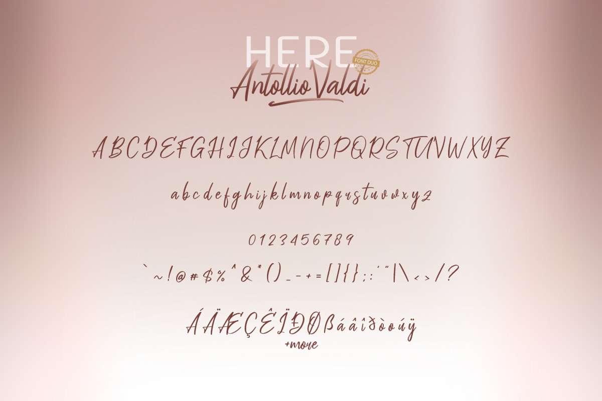 Here Antollio Valdi Font Duo preview 7