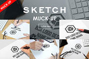 Sketchbook Mock-Ups, a Pens & Pencil Mockup by resumetemplathttps://d3es (Thumbnail 1 of 8)