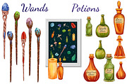 Witch secrets clipart set, an Education Illustration by Mrs.Swan_Design (Thumbnail 4 of 8)