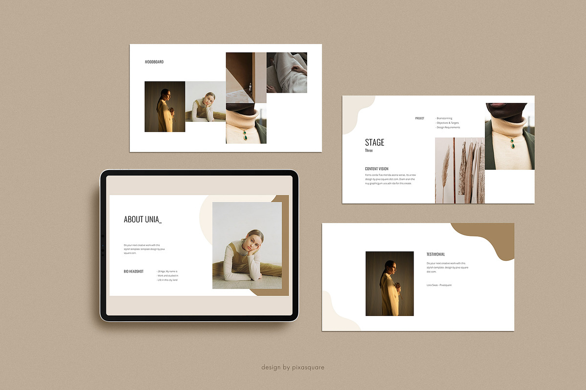 UNIA Media Kit Google Slide Template, a Presentation Template by PixaSquare