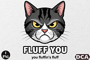 Fluff You You Fluffin's Fluff Funny, an Illustration by DreamCafeArt (Thumbnail 1 of 6)