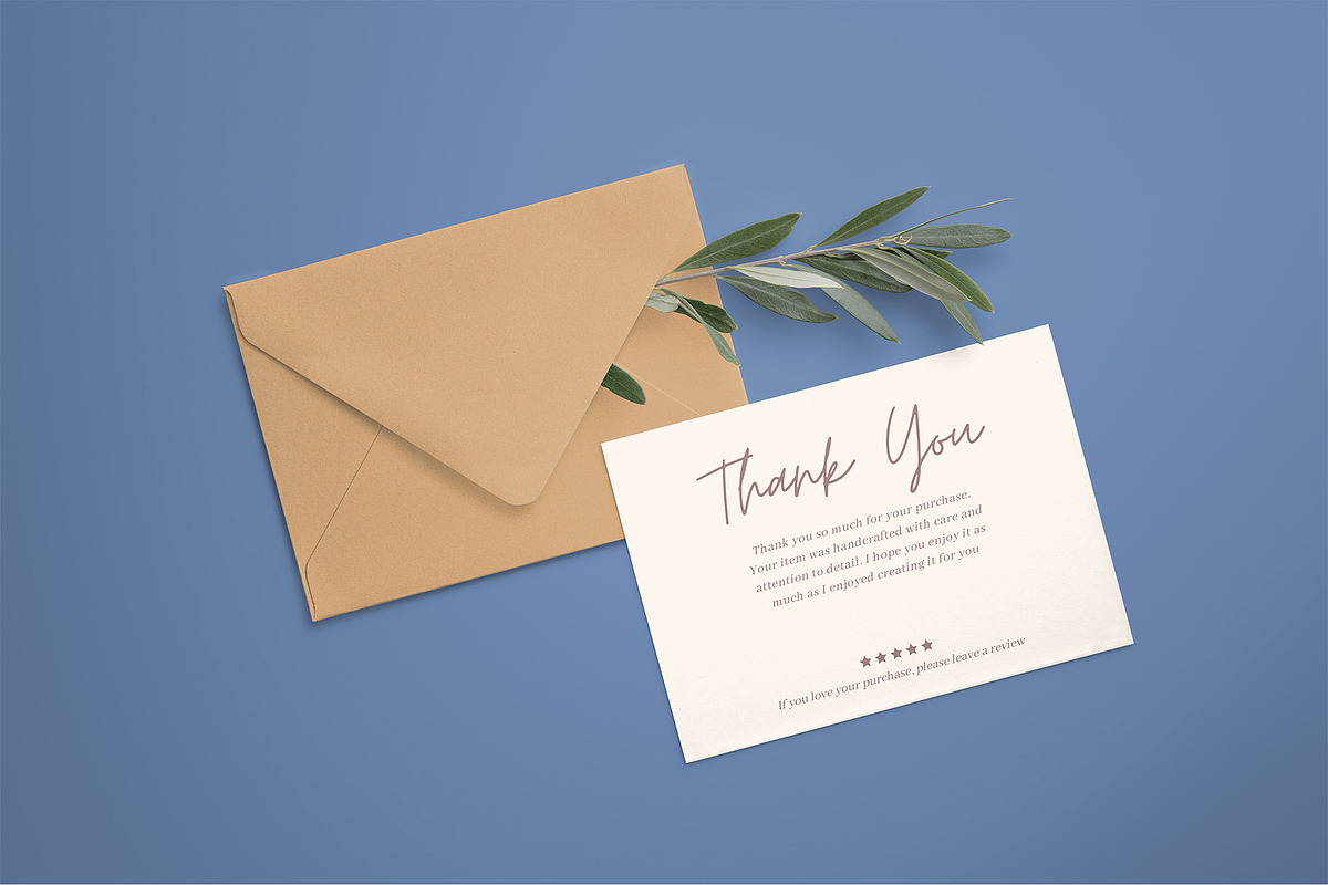 Thank you card template for canva 3, a Card Template by Syaeful Anas (Photo 4 of 6)