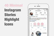 40 Instagram Stories Highlight Icons, a Social Media Template by Em & Dash (Thumbnail 1 of 11)