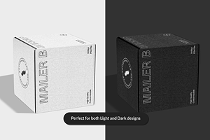 Small Square Mailer Box Mockup