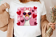 Cute Valentine Goose png, an Illustration by Designking (Thumbnail 2 of 6)