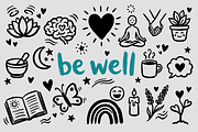 Mental Health & Wellness Doodle, a Healthcare Illustration by Huza Studio (Thumbnail 6 of 10)