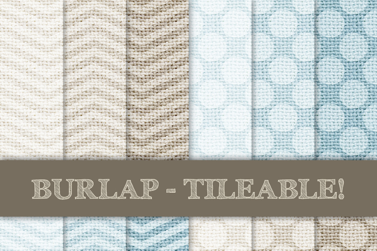 Burlap Tileable - Chevron & Dots