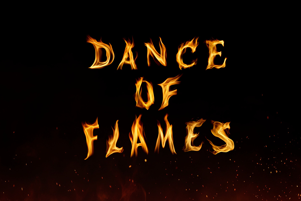Fire Subtle Flame Letters Overlays, a Symbol Font by PhotoSpirit (Photo 4 of 8)