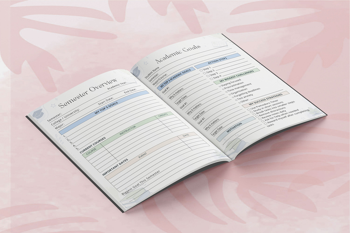 ADHD Planner for College Students, a Marketing Template by Book2bees (Photo 3 of 4)