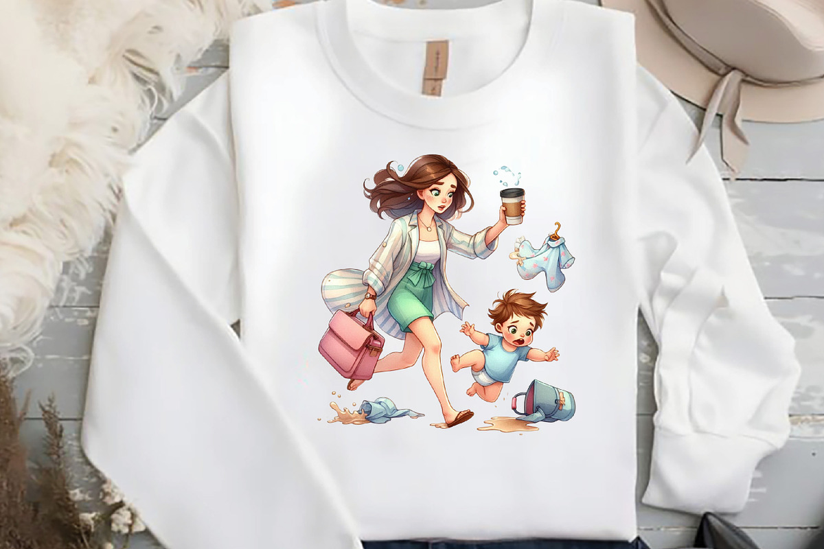Funny Mothers Day Clipart, an Illustration by DreamCafeArt (Photo 4 of 6)