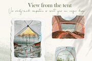 Watercolor Camping Clipart, a Person Illustration by NataliArkushArt (Thumbnail 21 of 24)
