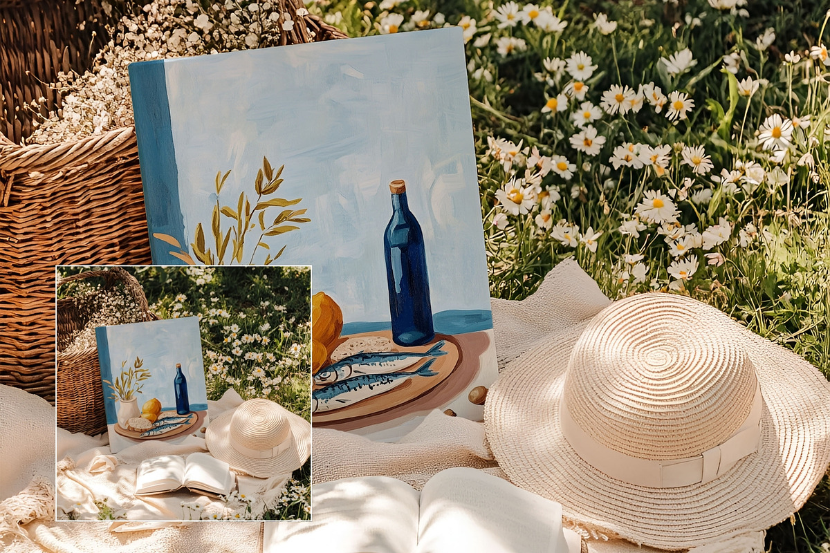 Boho Art Print Mockup AR-PI-001, a Books & Magazine Mockup by Callistemon Creative (Photo 8 of 8)