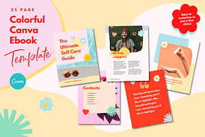 Colorful Canva Ebook Template