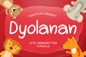 Dyolanan - Handwritten Playful Font, a Handwritten Font by Pekotype