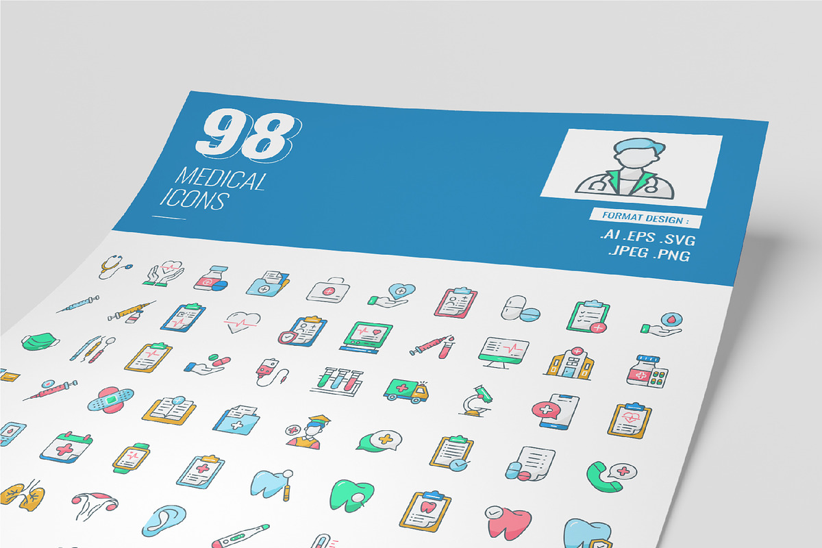Set Medical Icons, a Duotone Icon by shin_std (Photo 2 of 2)