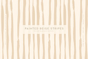 Painted Beige Stripes, a Pattern Graphic by MalyskaStudio (Thumbnail 1 of 8)