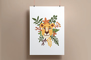 Lion's Dreams - Vector Clip Art Set, an Animal Illustration by Mashamashastu (Thumbnail 10 of 11)