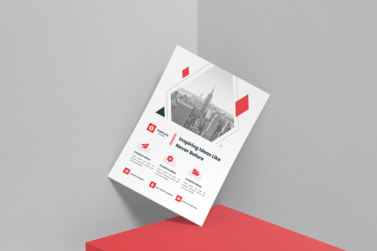 Minimal Clean Business Flyer Design, a Flyer Template by mijli (Photo 11 of 19)