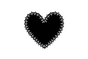Stitched Heart Silhouette Vector Bun, an Illustration by Designs_River (Thumbnail 5 of 41)