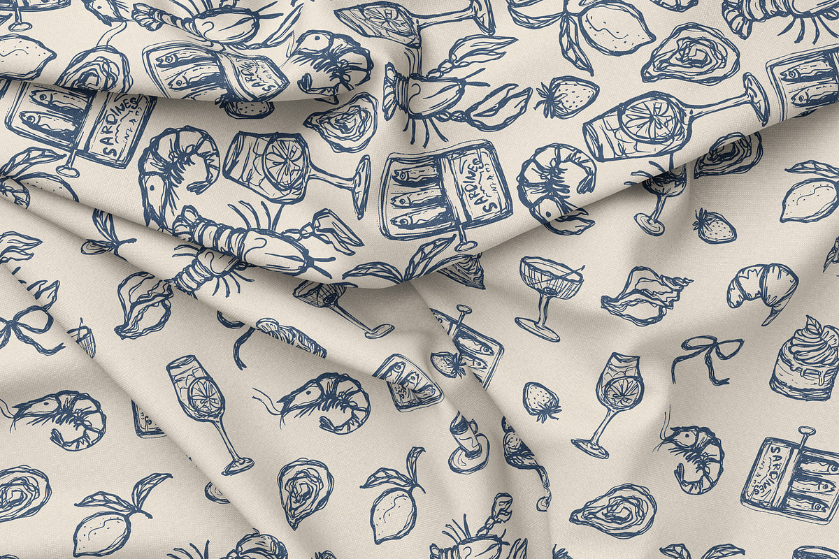 Mediterranean Mood - Line Collection, a Food Illustration by Svitlana Kharchuk (Photo 12 of 12)