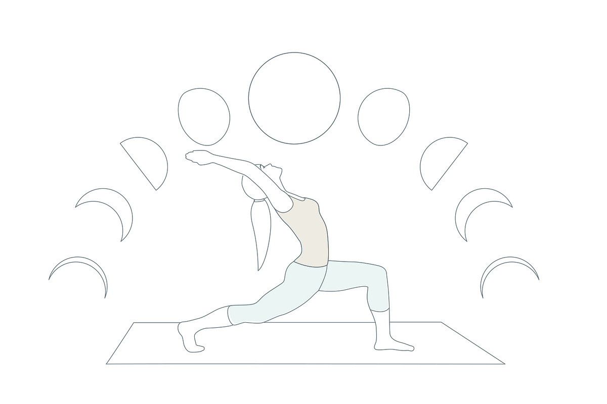 SunSalutation MoonSalutation bundle, an Illustration by Sunnyfields (Photo 8 of 9)