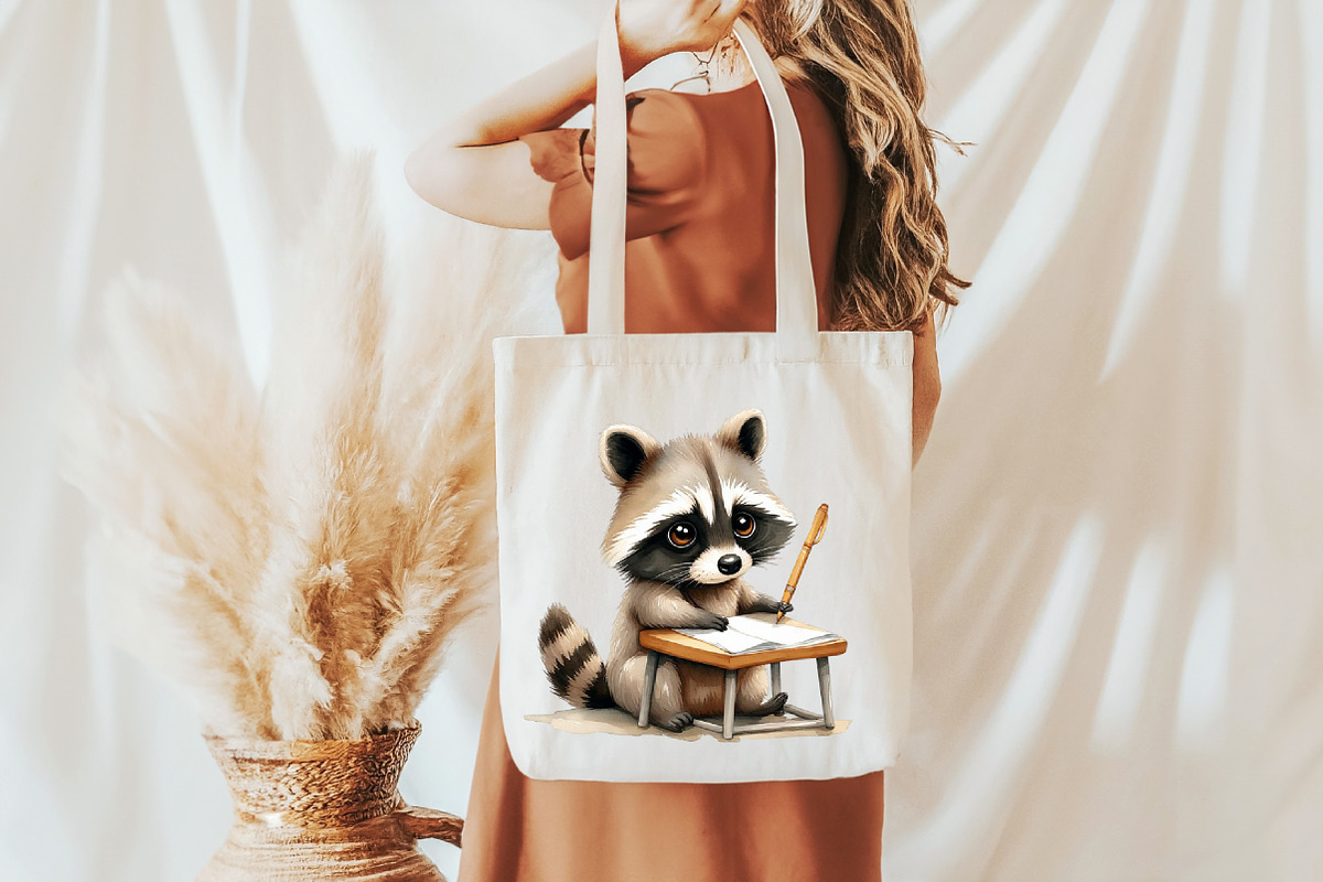 Back to School Raccoon Clipart, a Seasonal Illustration by Designworld (Photo 10 of 11)