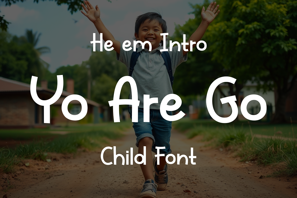Yo Are Go Font, a Sans Serif Font by Monoletter Studio (Photo 1 of 3)