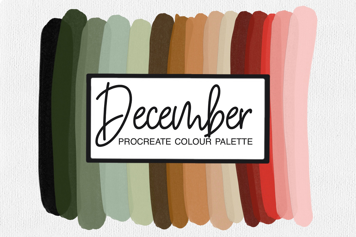 December Procreate Color Palette, a Palette Add-On by illuztrate (Photo 3 of 3)
