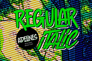 Adelines - Rough Brush Font, a Script Font by Gassstype (Thumbnail 2 of 10)