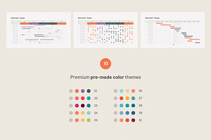 Gantt Chart Keynote Templates