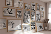 Funny and Cute Bathroom Art Bundle, an Animal Photo by PrintablesByFranklyn (Thumbnail 1 of 10)