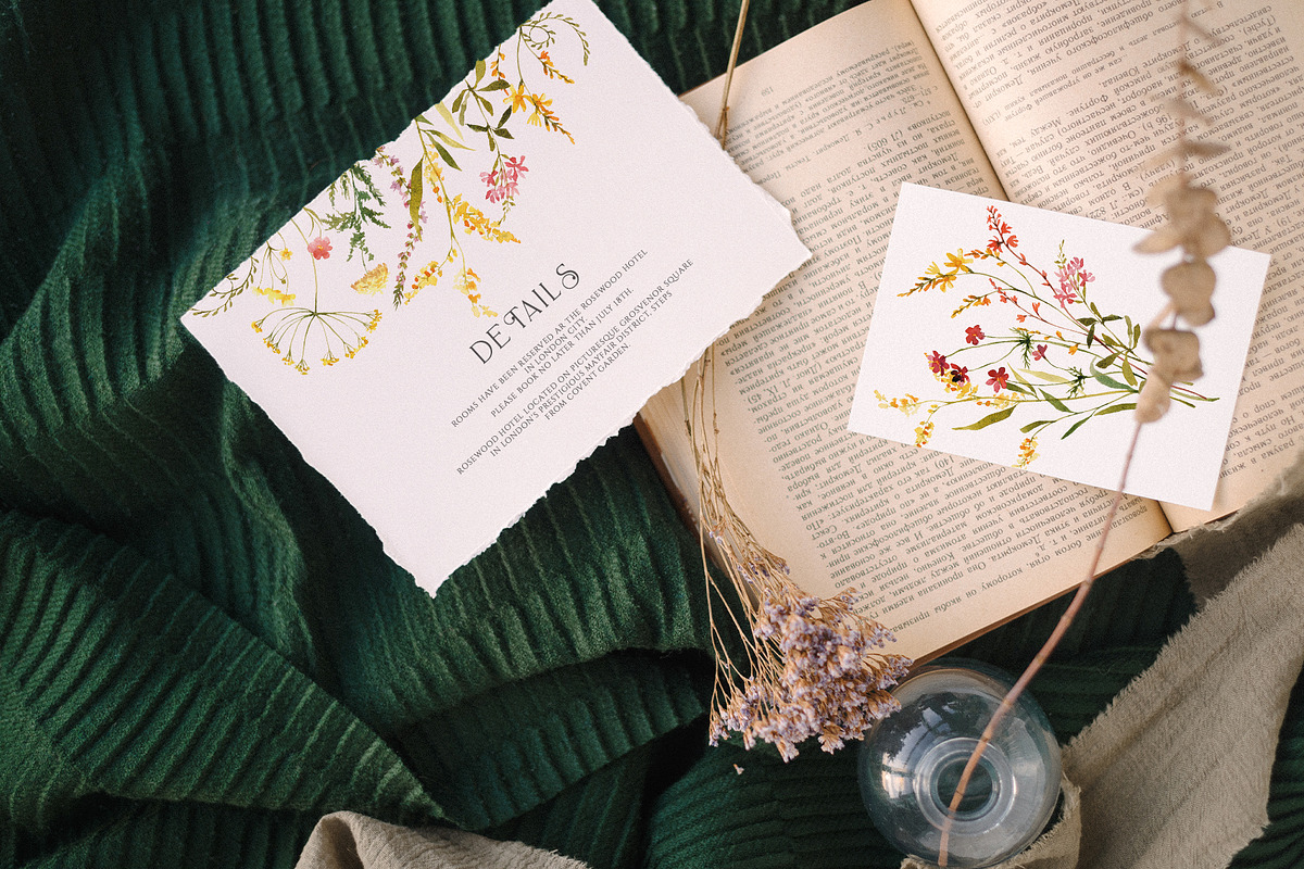 Fragrant Meadow - watercolor flowers, a Decorative Illustration by Pamyatka Shop (Photo 7 of 13)