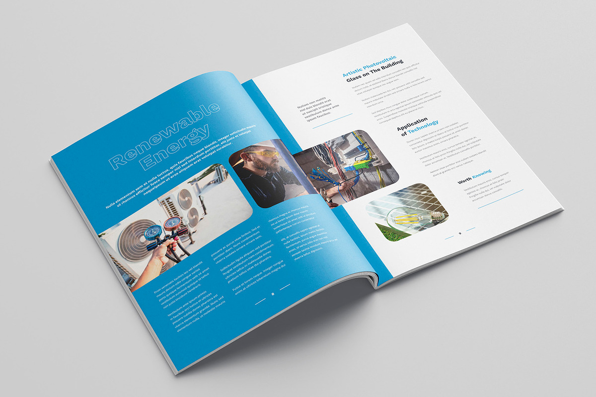 Solar Energy Magazine Canva Template, a Magazine Template by artbart (Photo 10 of 23)