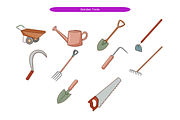 Garden Tools, an Object Illustration by Creathub Studio (Thumbnail 1 of 3)