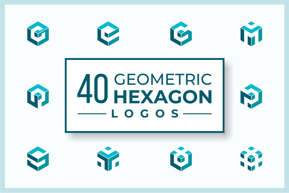 40 Hexagon Vector Logos, a Branding & Logo Template by yopie