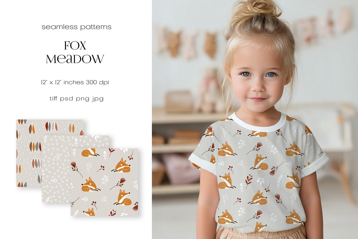 Seamless Pattern Collection, a Pattern Graphic by PROTEA Watercolor Studio (Photo 4 of 7)