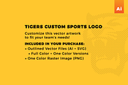 Tigers | Custom Sports Logo, a Branding & Logo Template by Doug Houvener (Thumbnail 2 of 2)