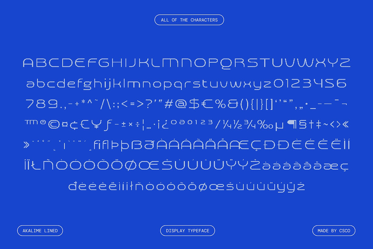Akalime Lined, a Sans Serif Font by Craft Supply Co. (Photo 8 of 8)